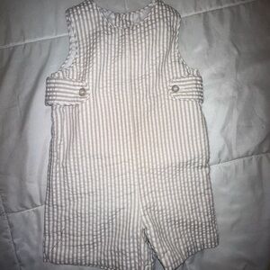 Kelly’s Kids Seersucker One Piece Short Romper